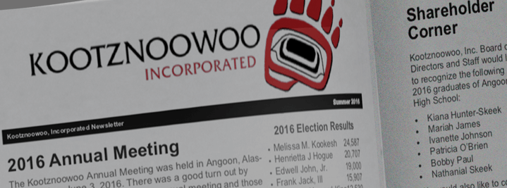 Kootznoowoo News 2016